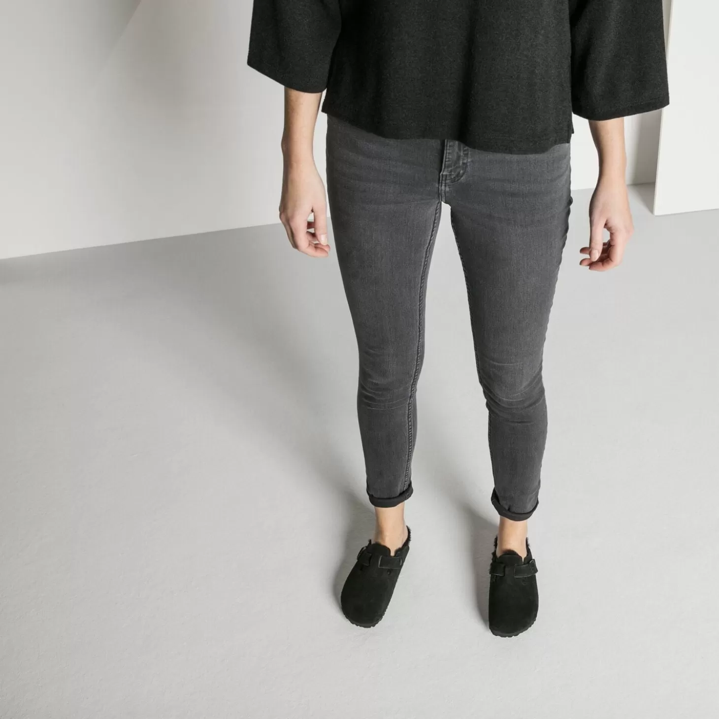 Outlet Boston Lamsvel Heren Klompen En Muilen