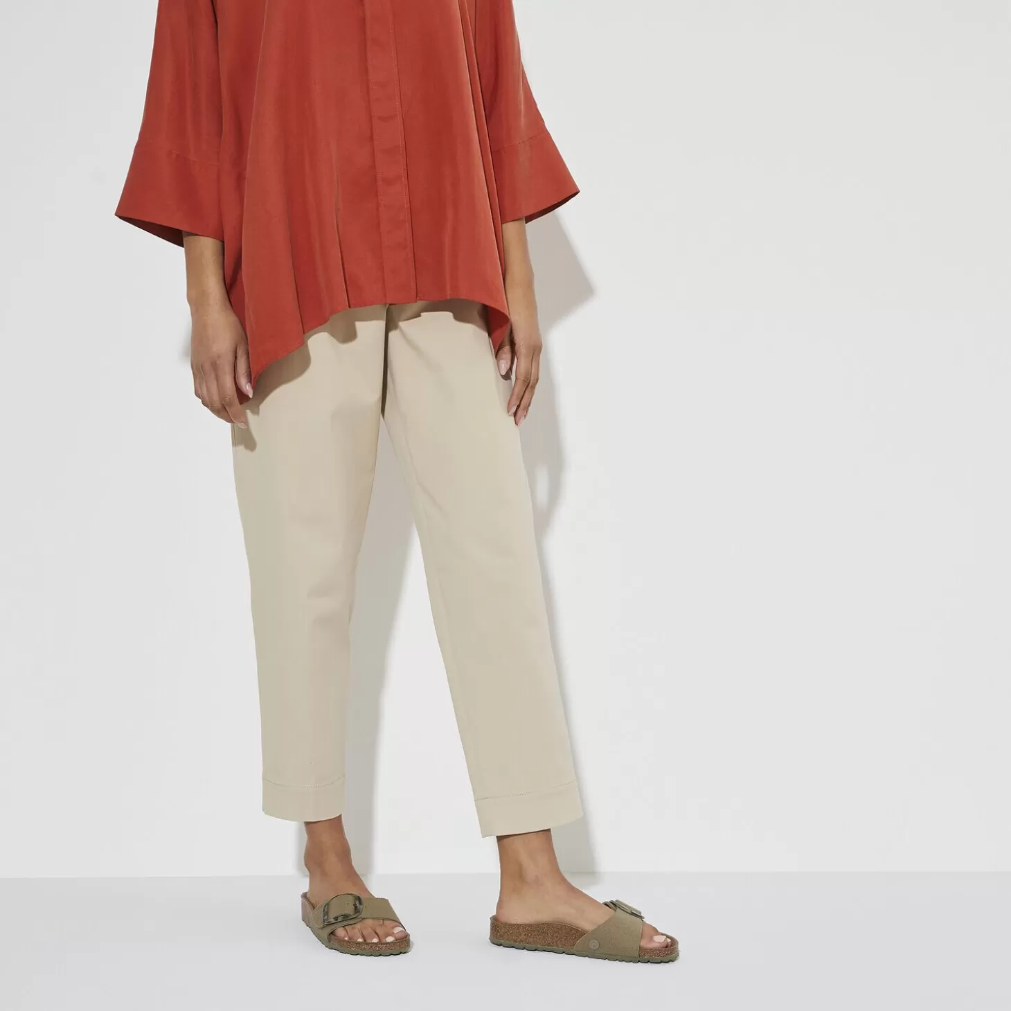 Clearance Madrid Vegan Big Buckle Dames Een Riem