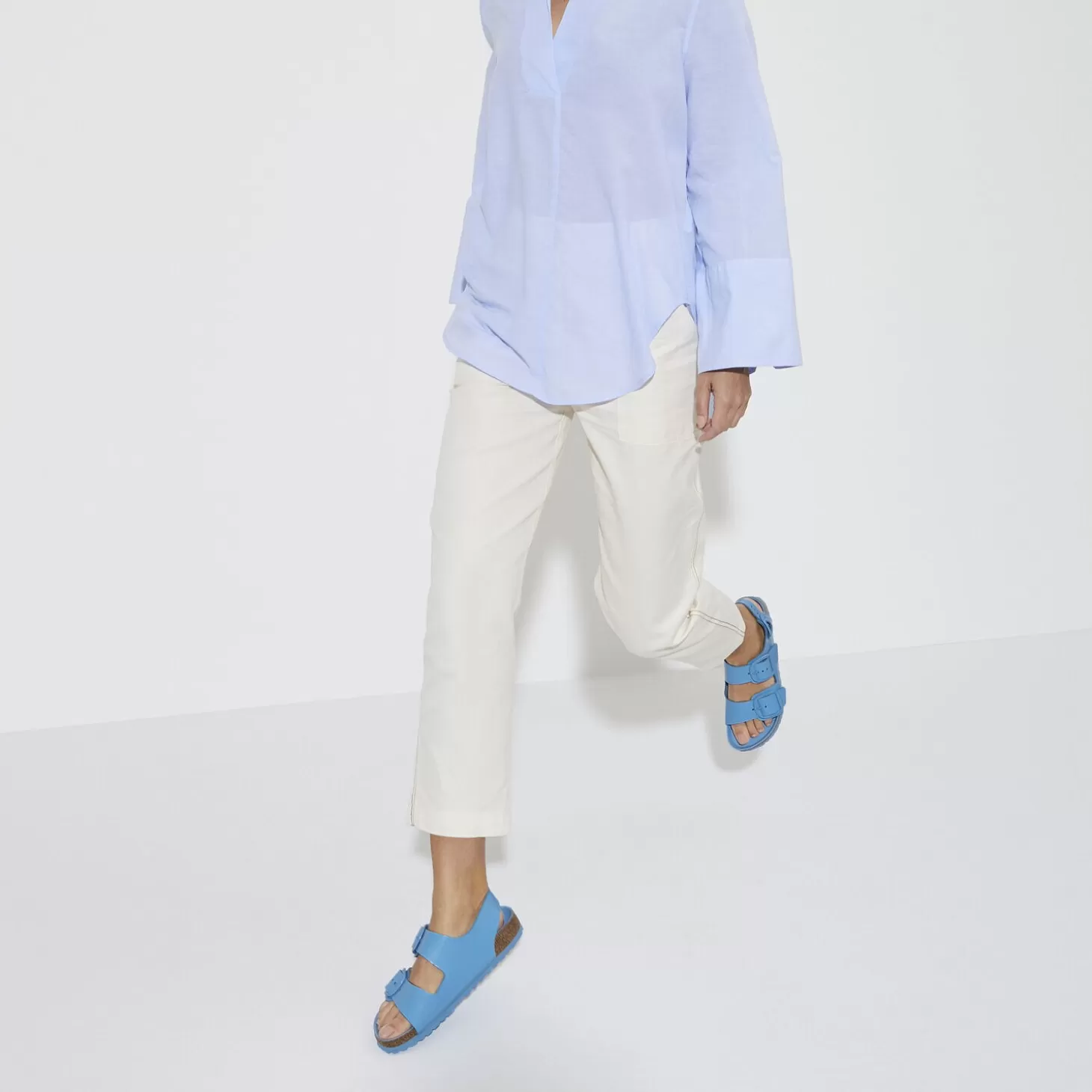 Outlet Milano Big Buckle Dames Met Hielriem