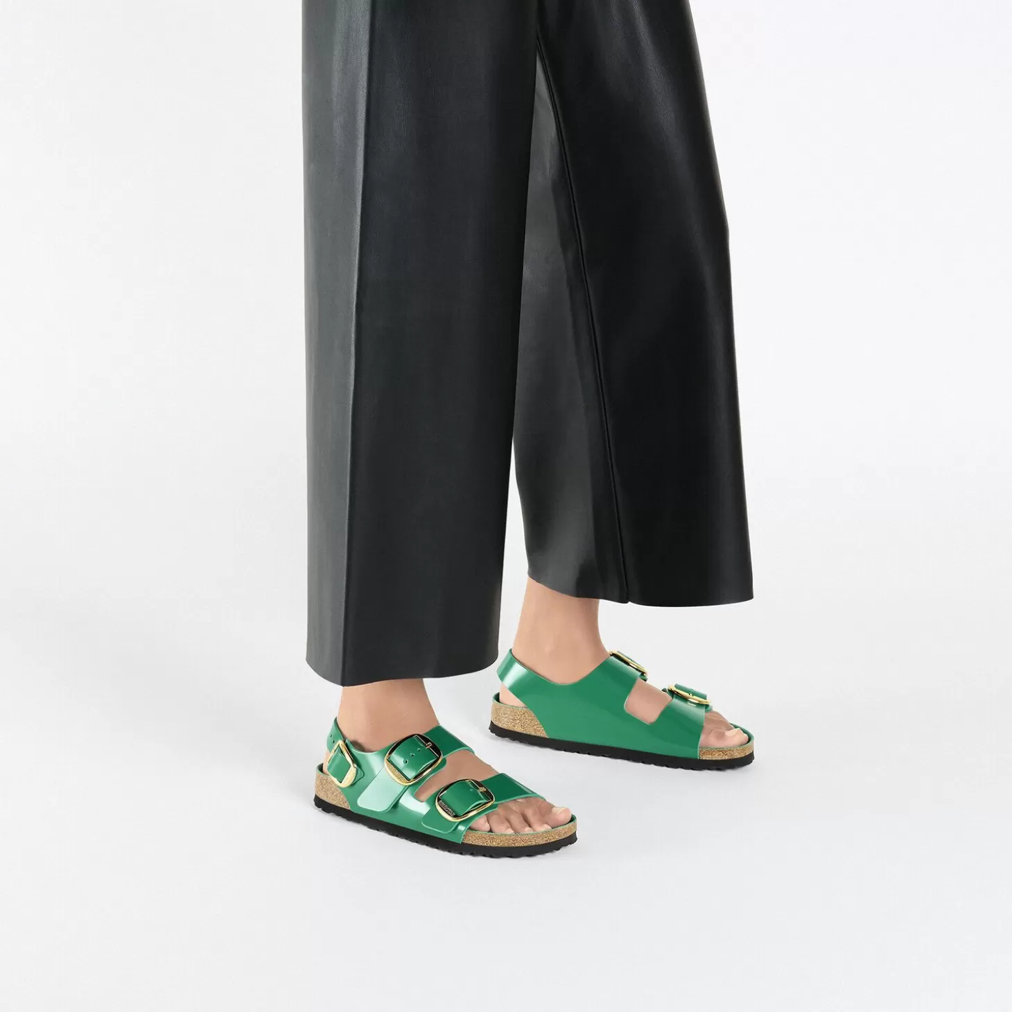 Cheap Milano Big Buckle Dames Met Hielriem