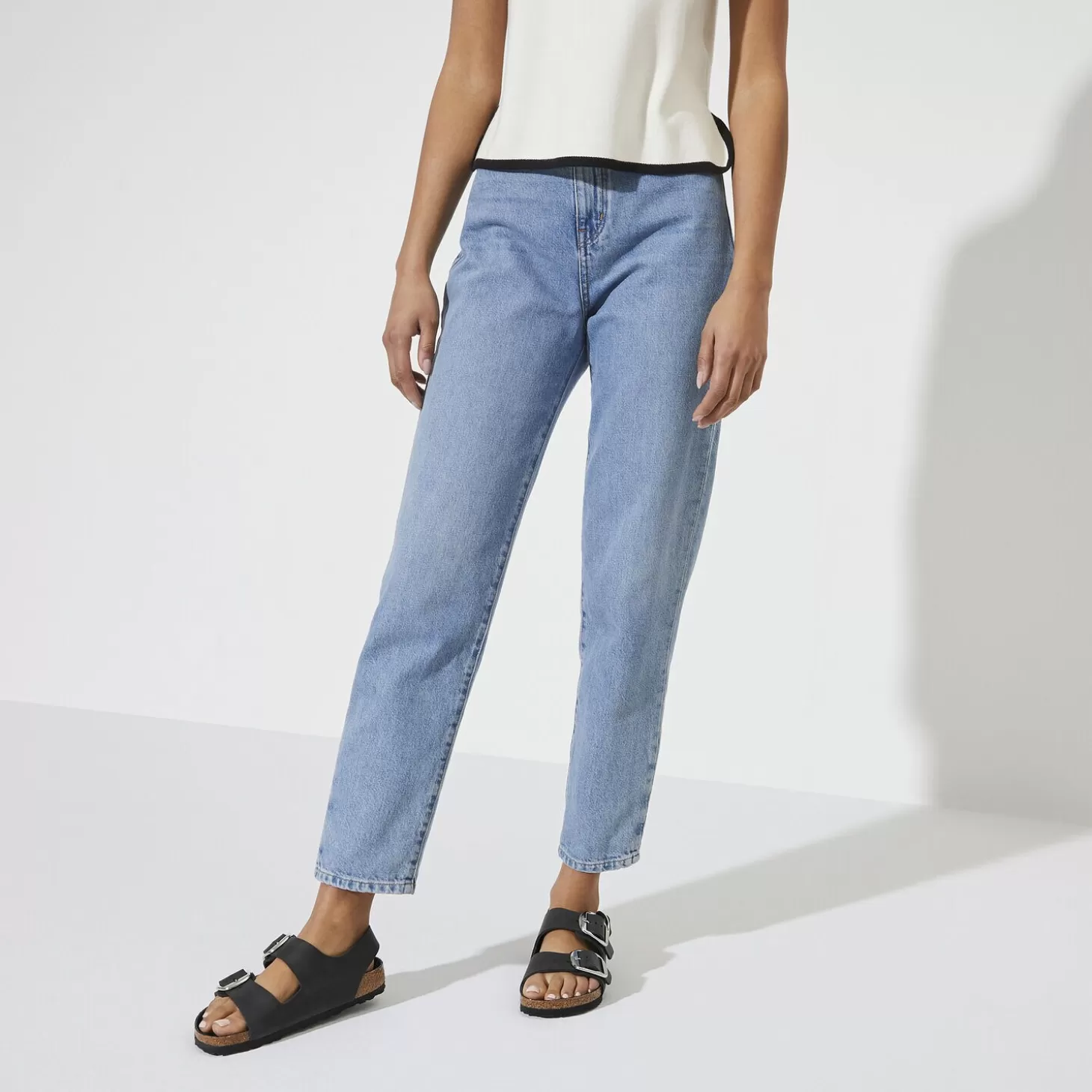 Outlet Milano Big Buckle Dames Met Hielriem